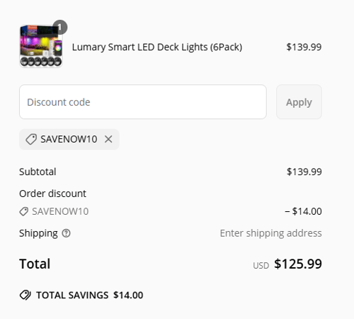 proof of working Lumary discount codes savenow10