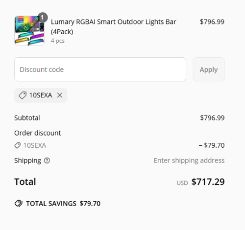 proof of working Lumary discount codes 10SEXA