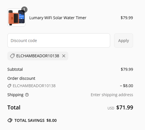 proof of working Lumary discount codes ELCHAMBEADOR10138