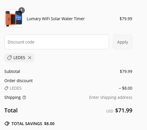 proof of working Lumary discount codes LEDES