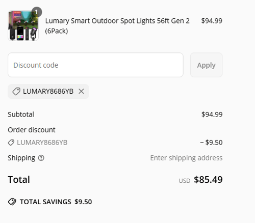 proof of working Lumary discount codes LUMARY8686YB