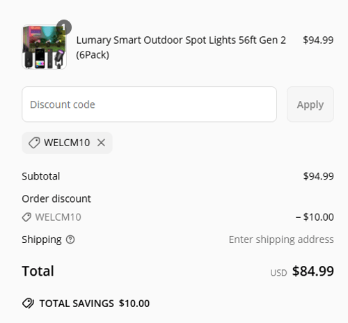 proof of working Lumary discount codes WELCM10