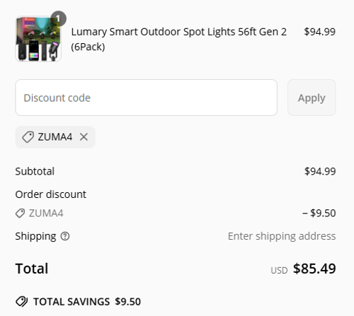 proof of working Lumary discount codes ZUMA4