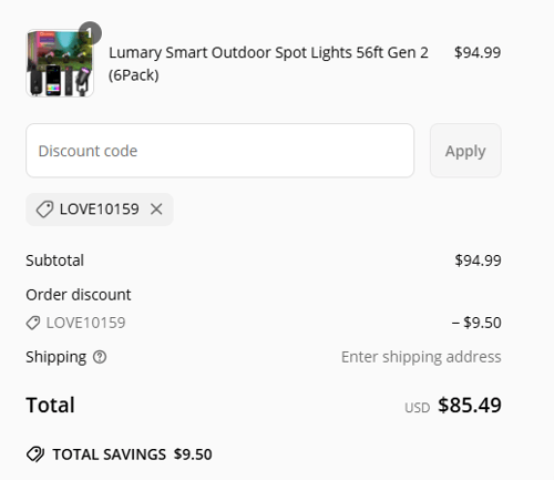 proof of working Lumary discount codes LOVE10159