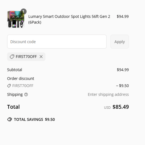proof of working Lumary discount codes FIRST70OFF