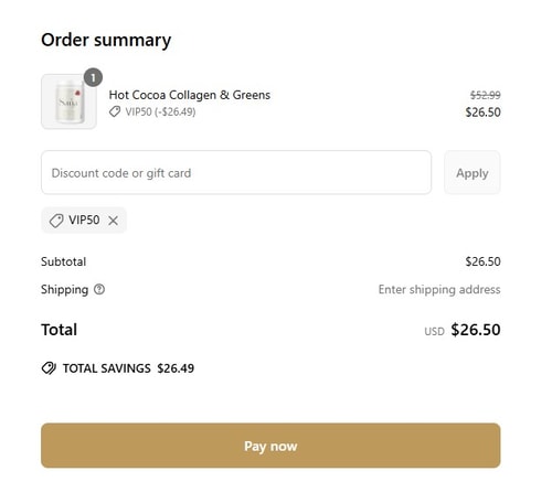 proof of working Sana Life discount codes VIP50