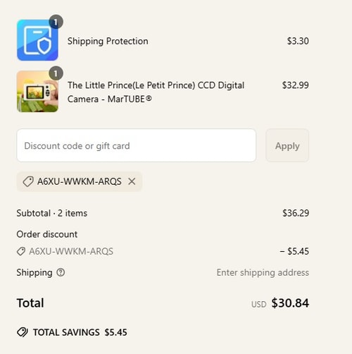 proof of working MarTUBE discount codes A6XU-WWKM-ARQS