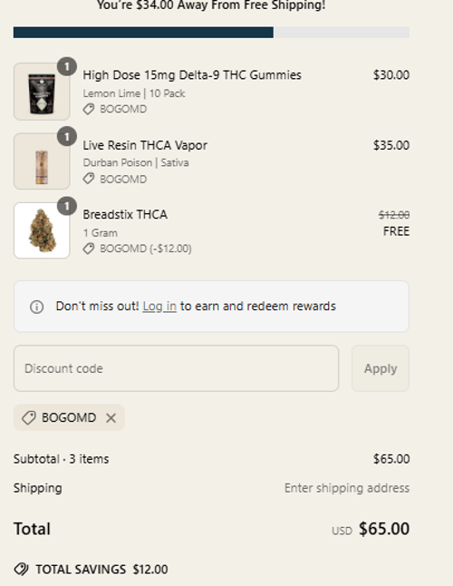 proof of working Botany Farms discount codes BOGOMD