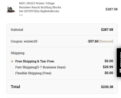 proof of working Letbricks coupon codes WINTER20