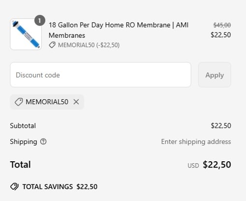 proof of working WaterAnywhere discount codes MEMORIAL50