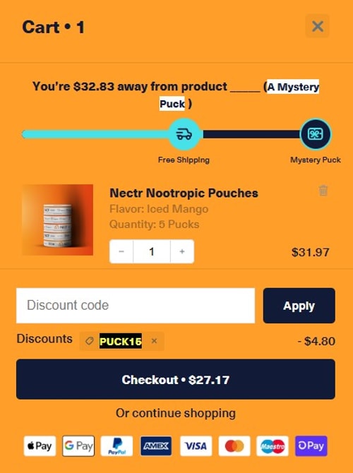 proof of working Nectr.Energy discount codes PUCK15