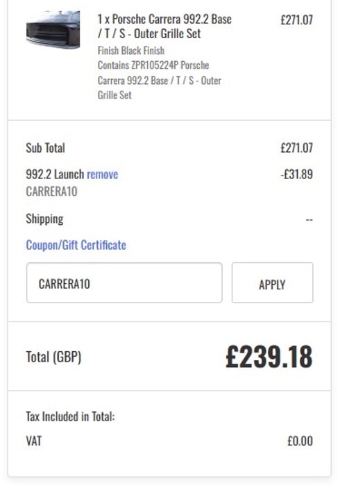 proof of working Zunsport discount codes CARRERA10