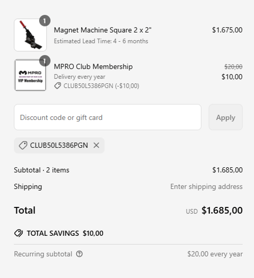 proof of working MPRO coupon codes CLUB50L5386PGN