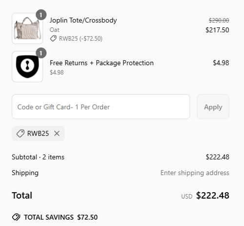 proof of working Latico Leathers promo codes RWB25