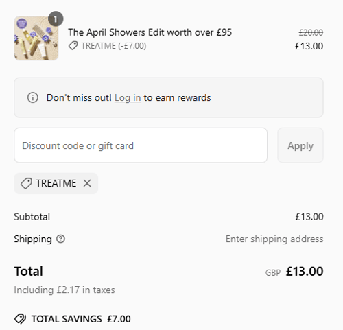 proof of working OK! Beauty Box discount codes TREATME