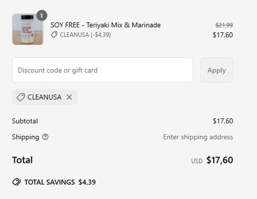 proof of working Clean Monday Meals discount codes CLEANUSA
