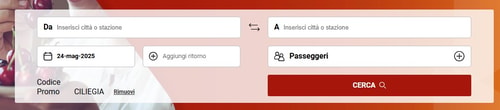 proof of working Italo Treno codici promo CILIEGIA