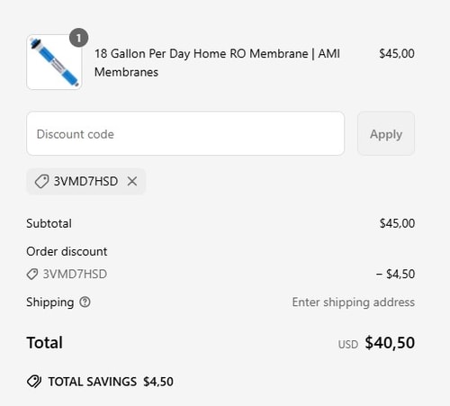 proof of working WaterAnywhere discount codes 3VMD7HSD