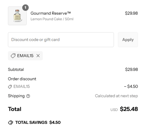 proof of working L&egrave;lior coupon codes EMAIL15