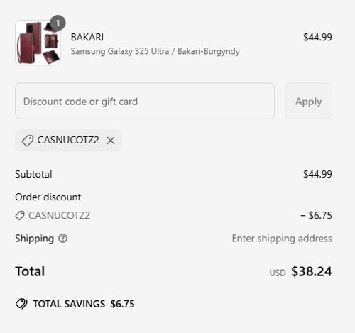 proof of working CASELES coupon codes CASNUCOTZ2