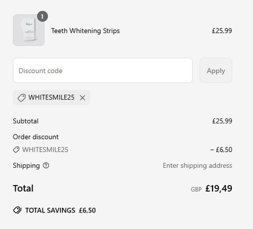 proof of working Polished London coupon codes WHITESMILE25