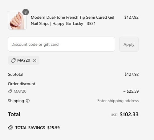 proof of working Danni & Toni coupon codes MAY20