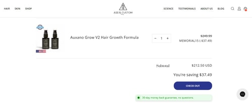 proof of working Aseir Custom discount codes MEMORIAL15