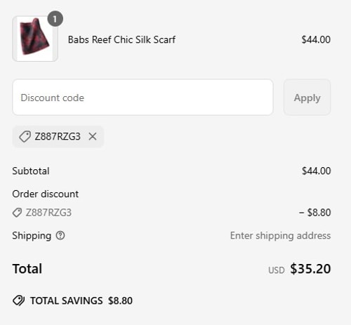 proof of working Babs Boutique NYC coupon codes Z887RZG3