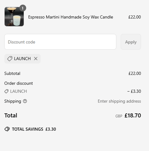 proof of working Simon James Home discount codes LAUNCH