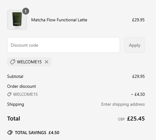 proof of working Ritual + Flow discount codes WELCO✱✱✱✱