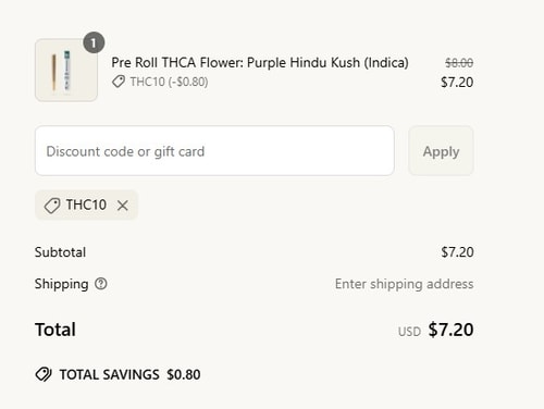 proof of working The Hemp Collect discount codes THC✱✱
