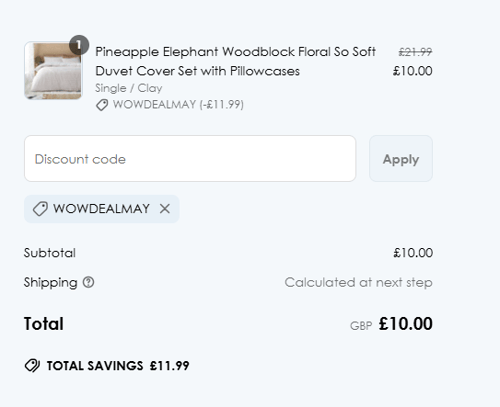 proof of working That Home Shop discount codes WOWDEALMAY