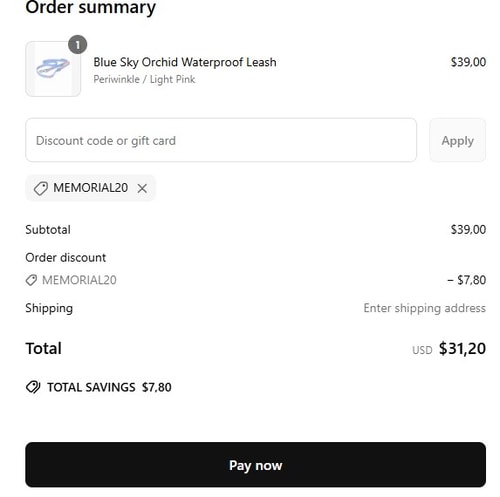 proof of working Aria the Fox coupon codes MEMORIAL20