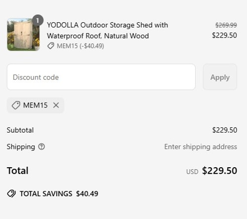 proof of working YODOLLA coupon codes MEM15