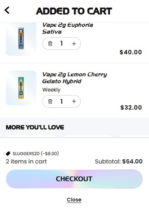 proof of working Sluggers discount codes SLUGGERS20