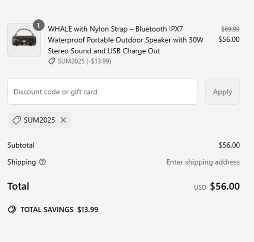 proof of working Jabees Store coupon codes SUM2025