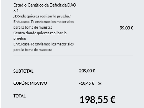 proof of working VIVOLABS c&oacute;digos descuento MI5VIVO
