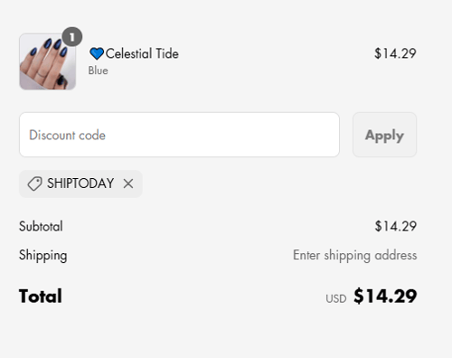 proof of working VSALON discount codes SHIPTODAY