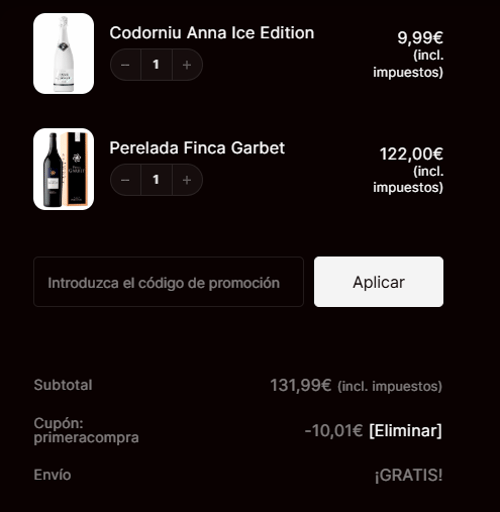 proof of working M&oacute;n La Cata coupon code PRIMERA✱✱✱✱✱✱