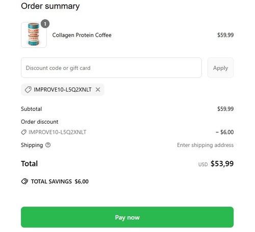 proof of working Skinny Coffee SuperBoost discount codes IMPROVE10-L5Q2XNLT