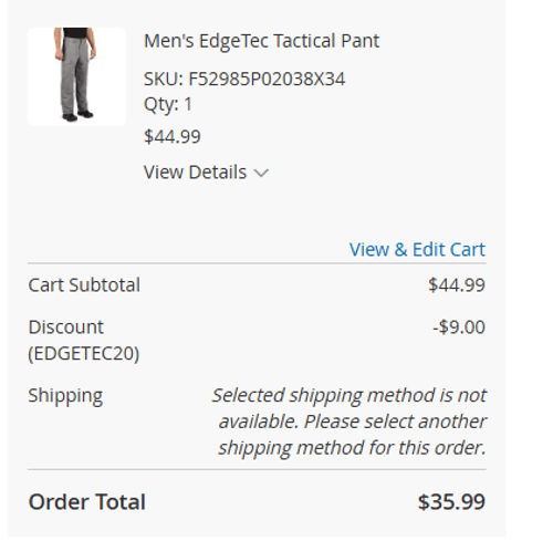 proof of working Propper discount codes EDGETEC20
