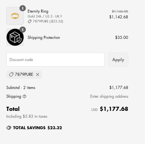 proof of working 7879 Jewellery​ discount codes 7879PURE