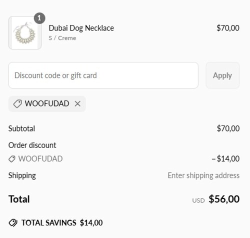 proof of working MOSHIQA coupon codes WOOFUDAD
