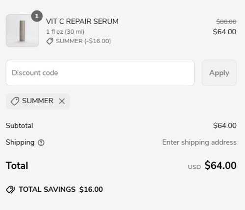 proof of working Corrective Skin coupon codes SUMMER