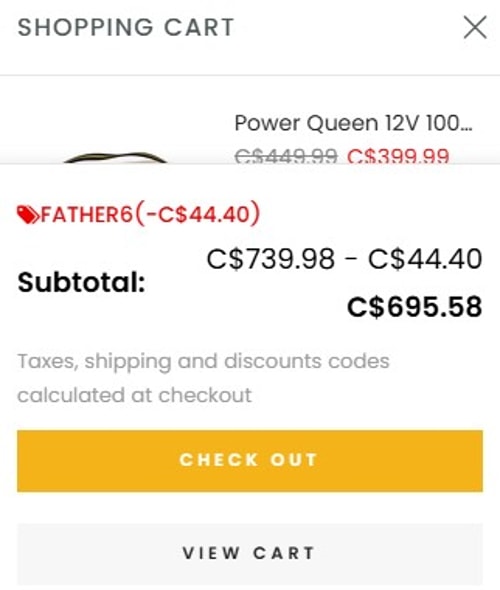 proof of working Power Queen promotional codes FATHER6