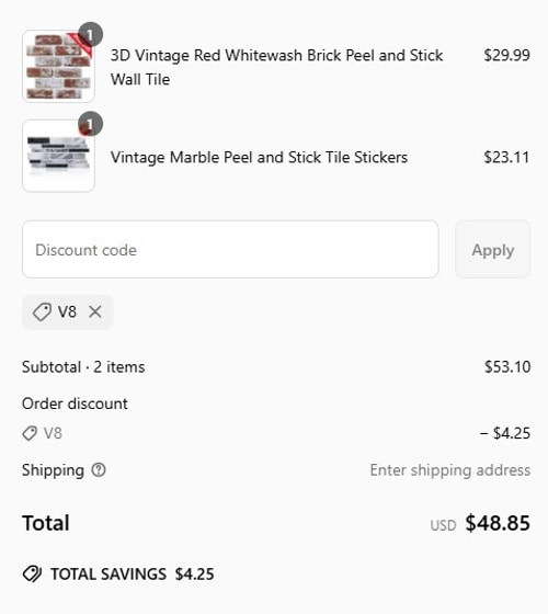 proof of working Commomy Decor discount codes V8
