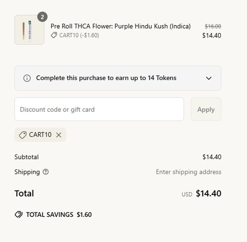 proof of working The Hemp Collect discount codes CART10
