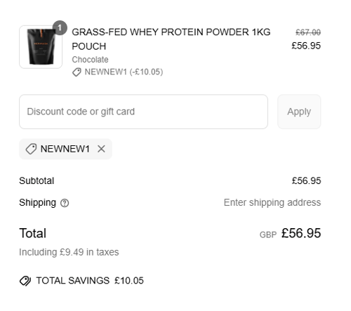 proof of working HERMOSA Protein discount codes NEWNEW1