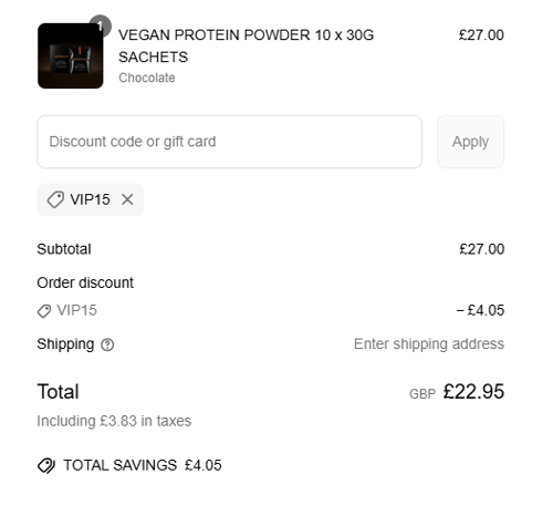 proof of working HERMOSA Protein discount codes VIP15