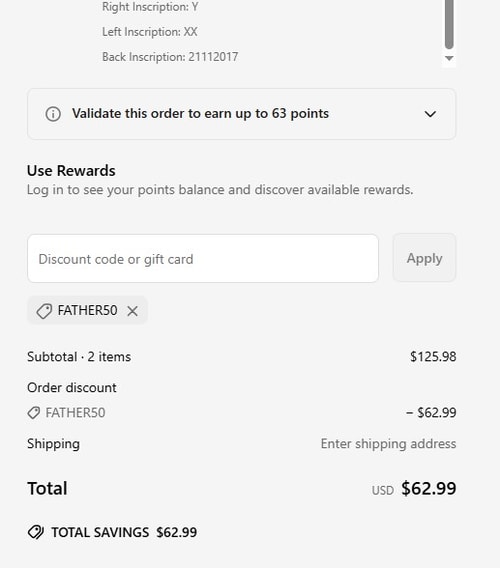 proof of working My Little Necklace discount codes FATHER50